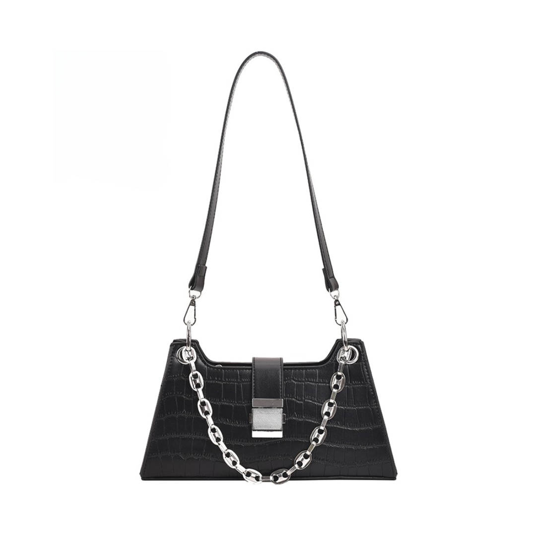 Albelle | Croc-Textured Shoulder Bag