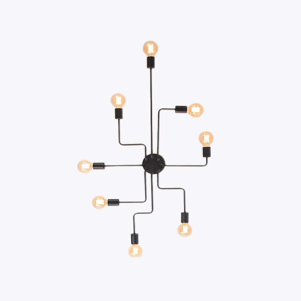 Ardine | Vintage Industrial Black Metal Ceiling Light