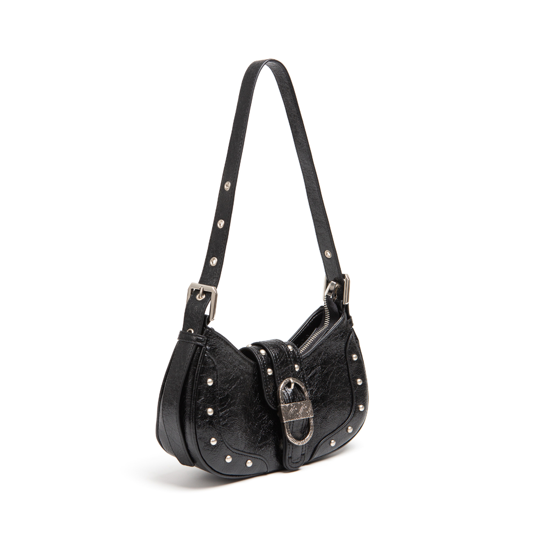 Arietta | Studded Saddle Crossbody Bag