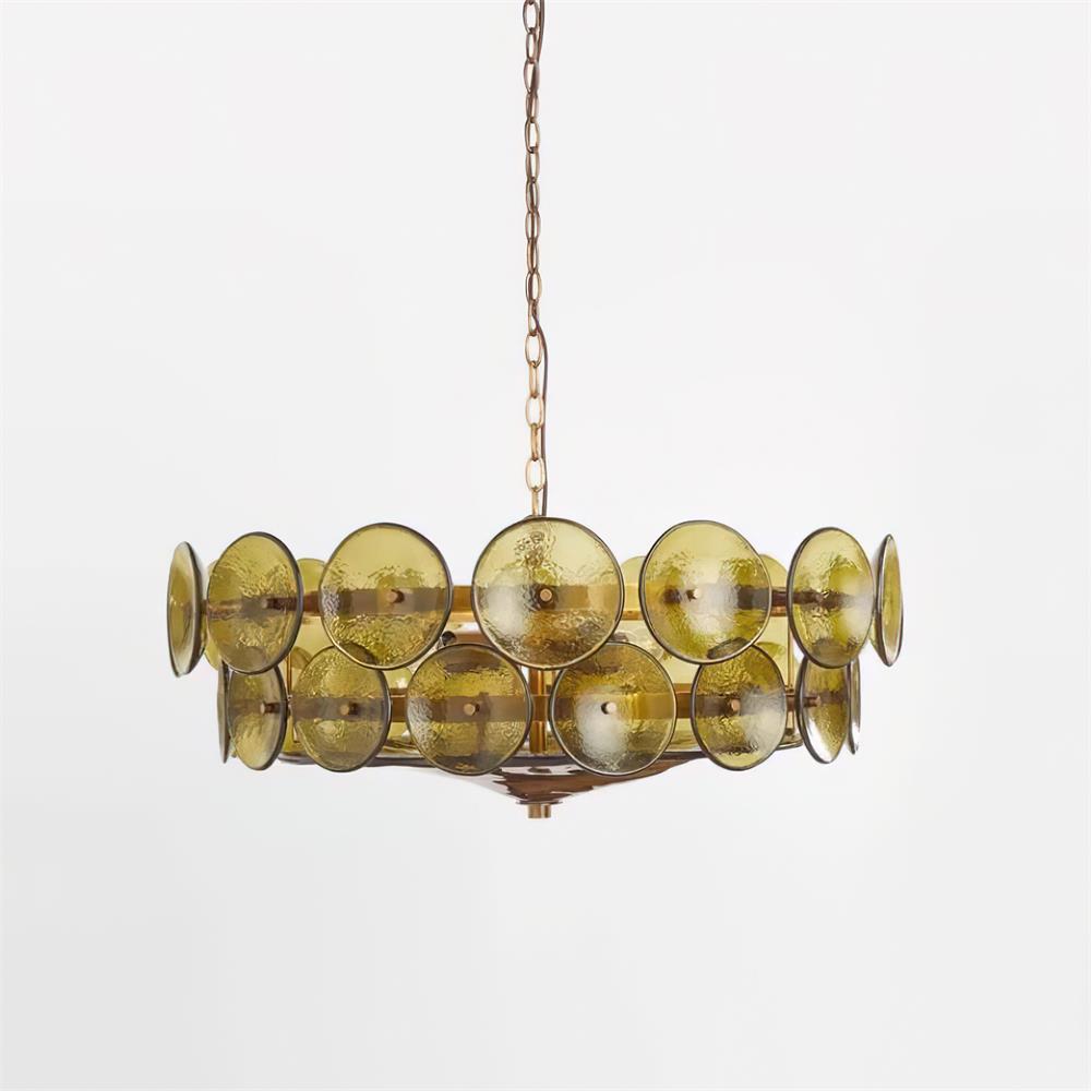 Aurelio | Amber Glass Chandelier