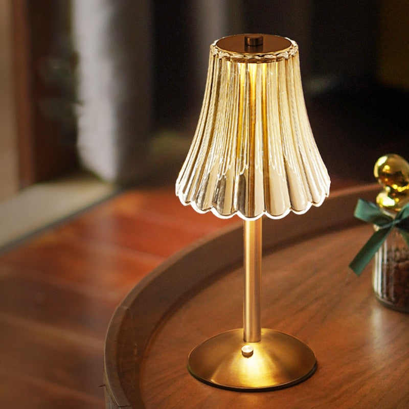 Auryn | Golden Crystal Table Lamp