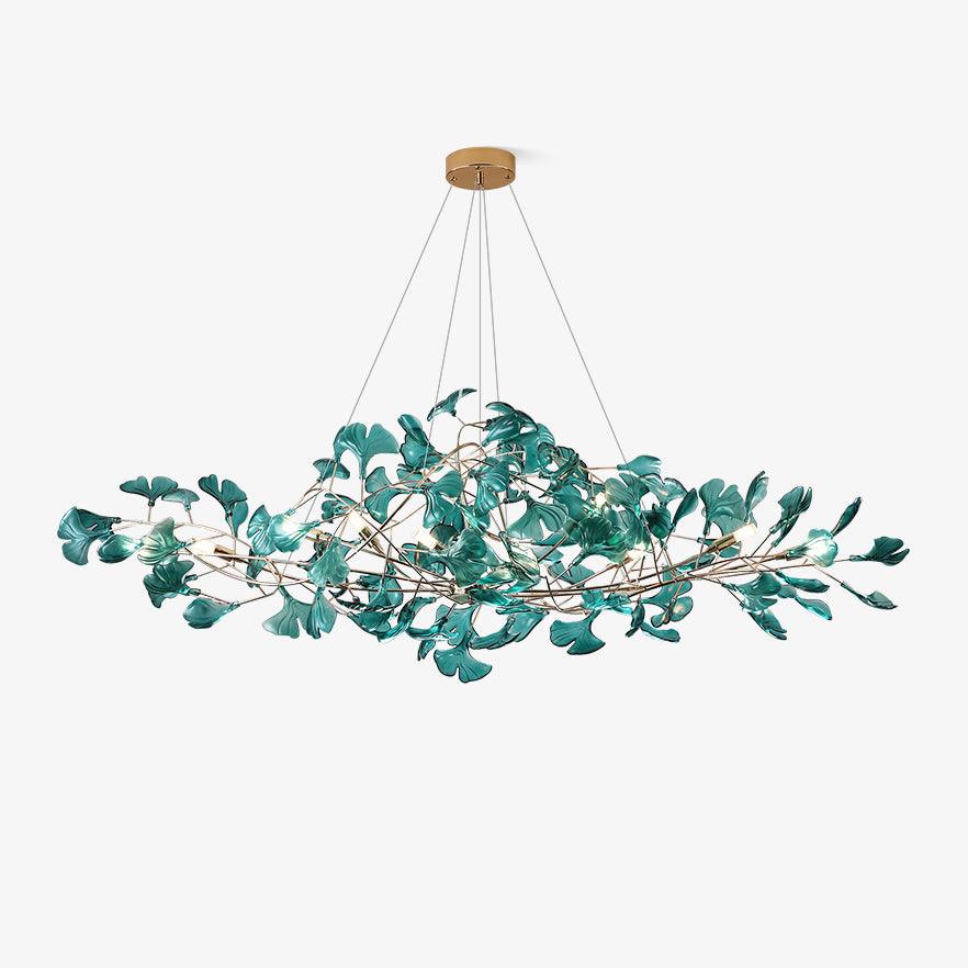 Avora | Ginkgo Leaf Luxury Gold Chandelier