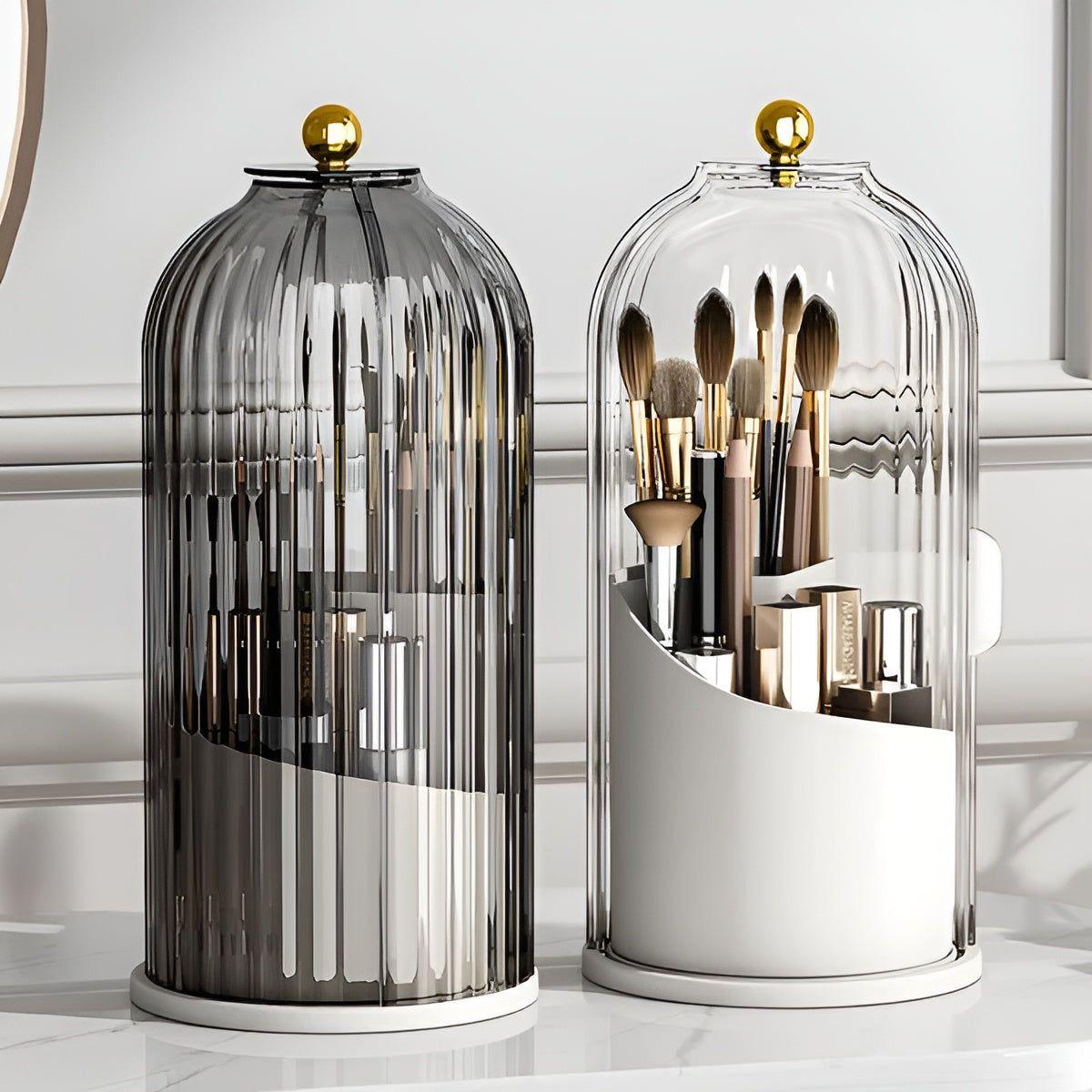 GlamSpin | 360° Rotating Makeup Organiser – Stylish & Practical Beauty Storage