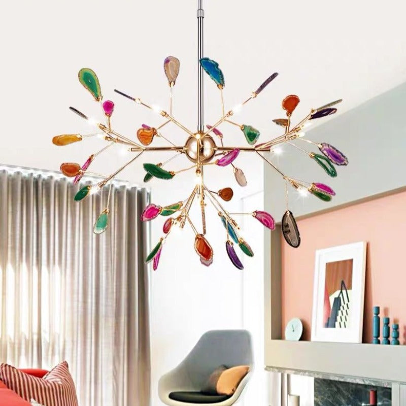Calistra | Agate Colourful Chandelier for Bedroom & Living Room