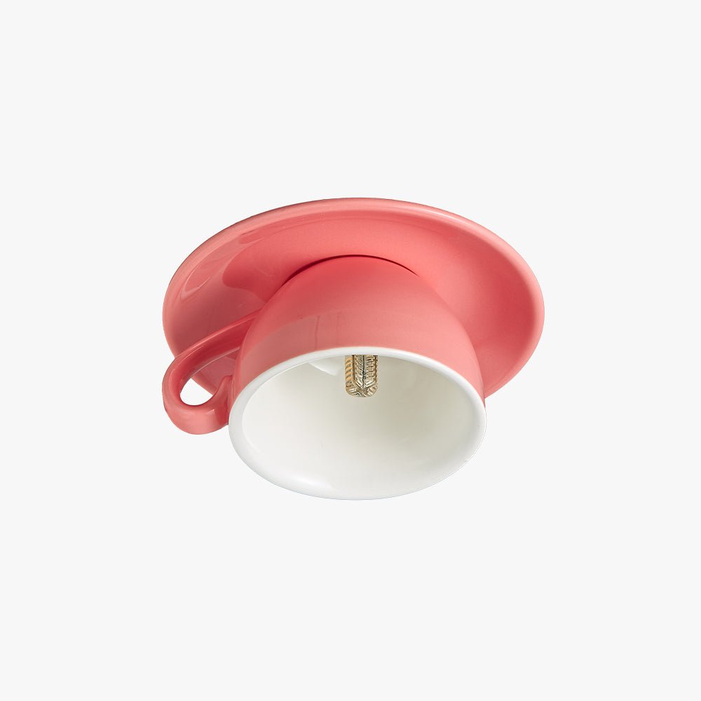 Ceravie | Modern Ceramic Coffee Cup Ceiling Light