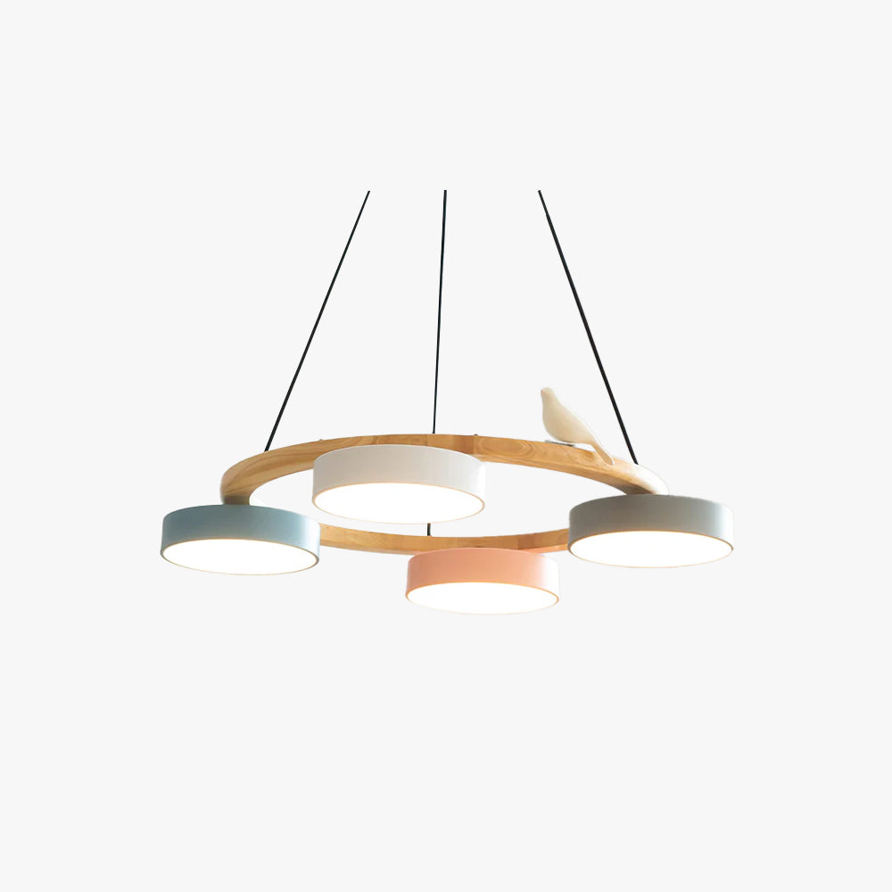 Clivra | Bird-Inspired Round Chandelier