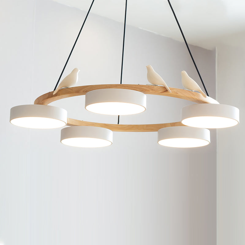 Clivra | Bird-Inspired Round Chandelier