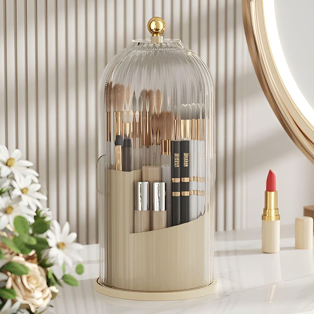 GlamSpin | 360° Rotating Makeup Organiser – Stylish & Practical Beauty Storage