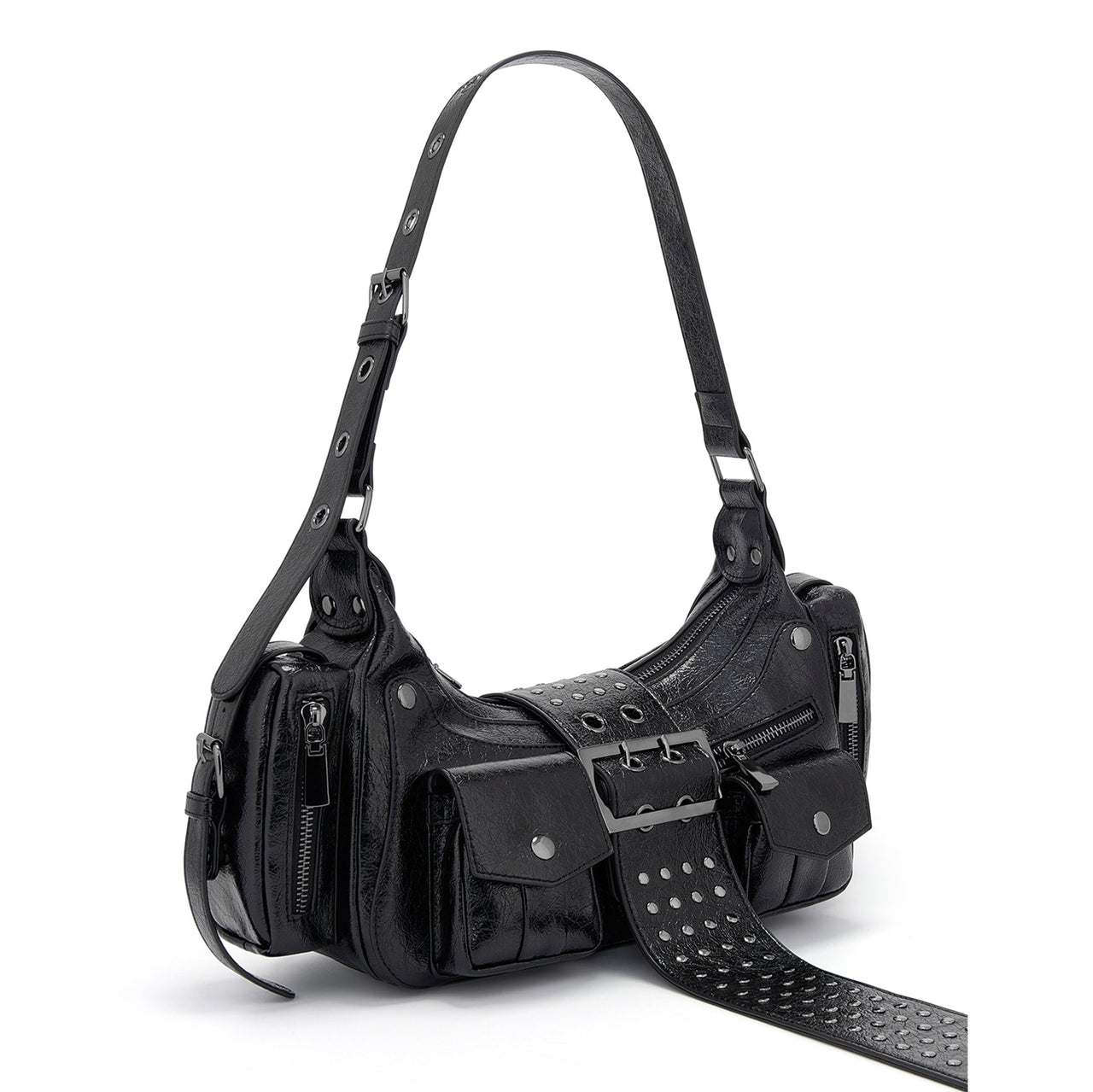 Deli | Studded Soft Shoulder Bag