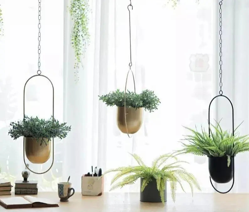 Elara | Metal Hanging Planter