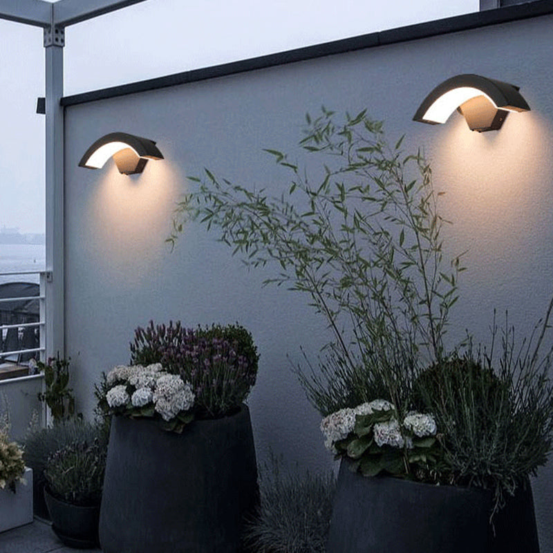 Elvara | Nordic Arc Waterproof LED Wall Lamp