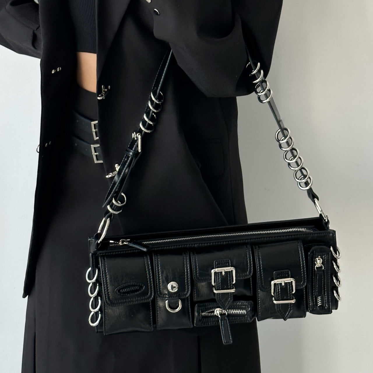 Elvarelle | 2-way Convertible Ring Handle Bag