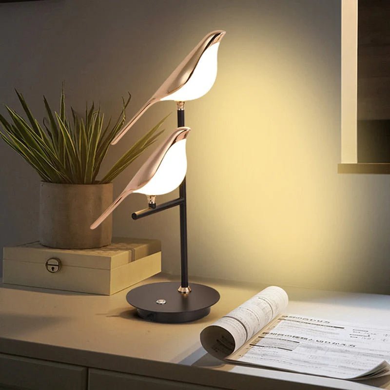 Featherlite | Led Table Lamp With Bird-inspired Form