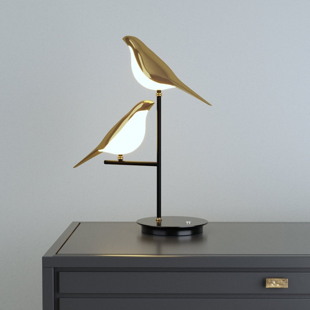 Featherlite | Led Table Lamp With Bird-inspired Form
