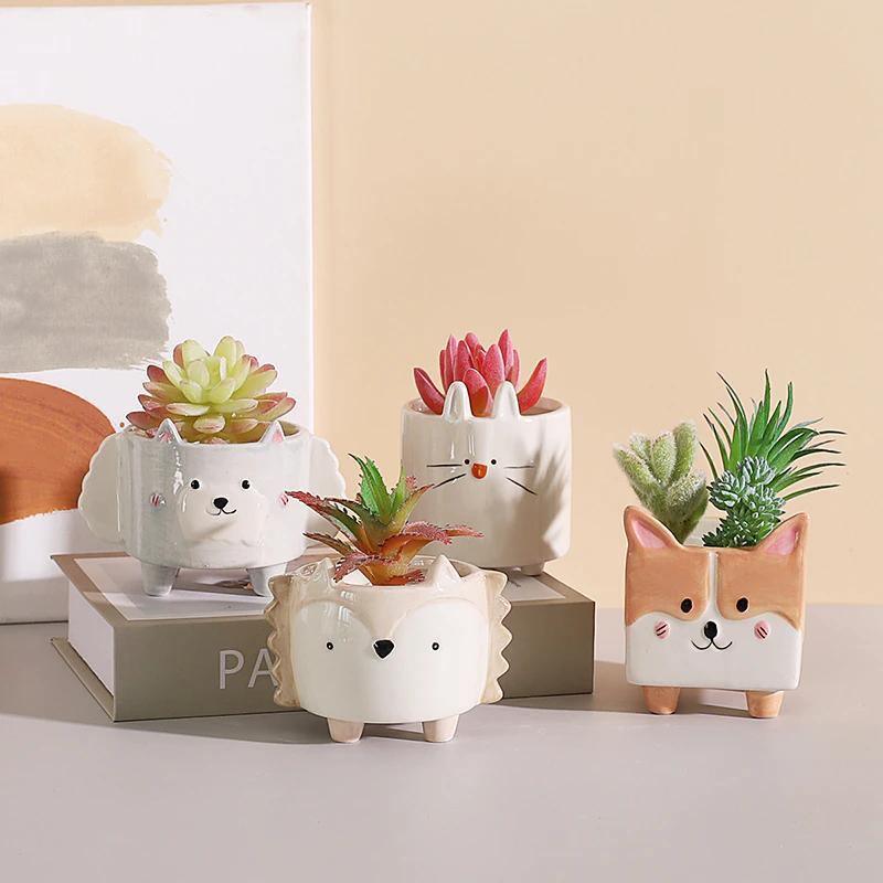 GeoCritters | Boxy Ceramic Plant Set