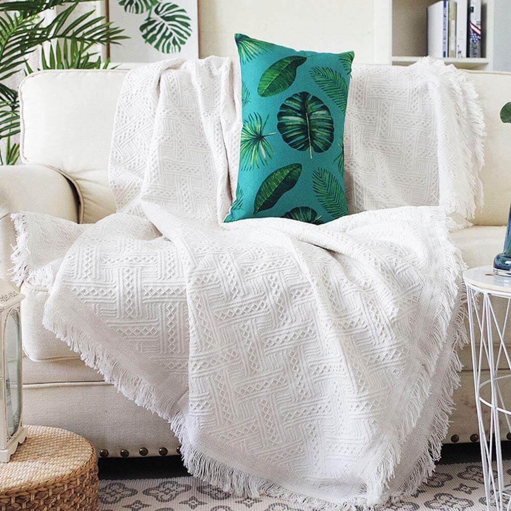 Geomira | Geometrical Sofa Throw Blanket & Furniture Cover