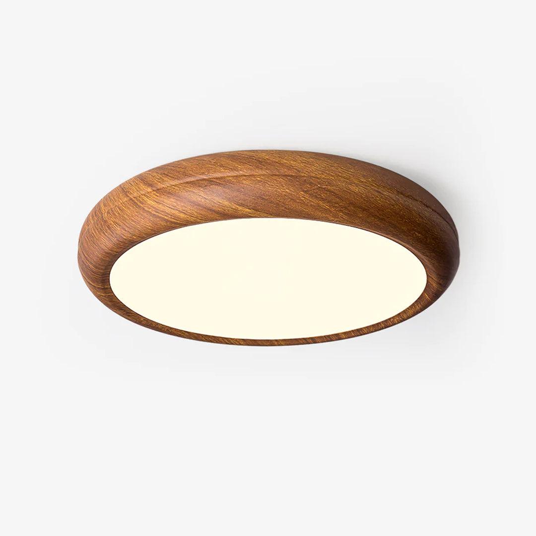 Grenia | Wood Grain Round Ceiling Light