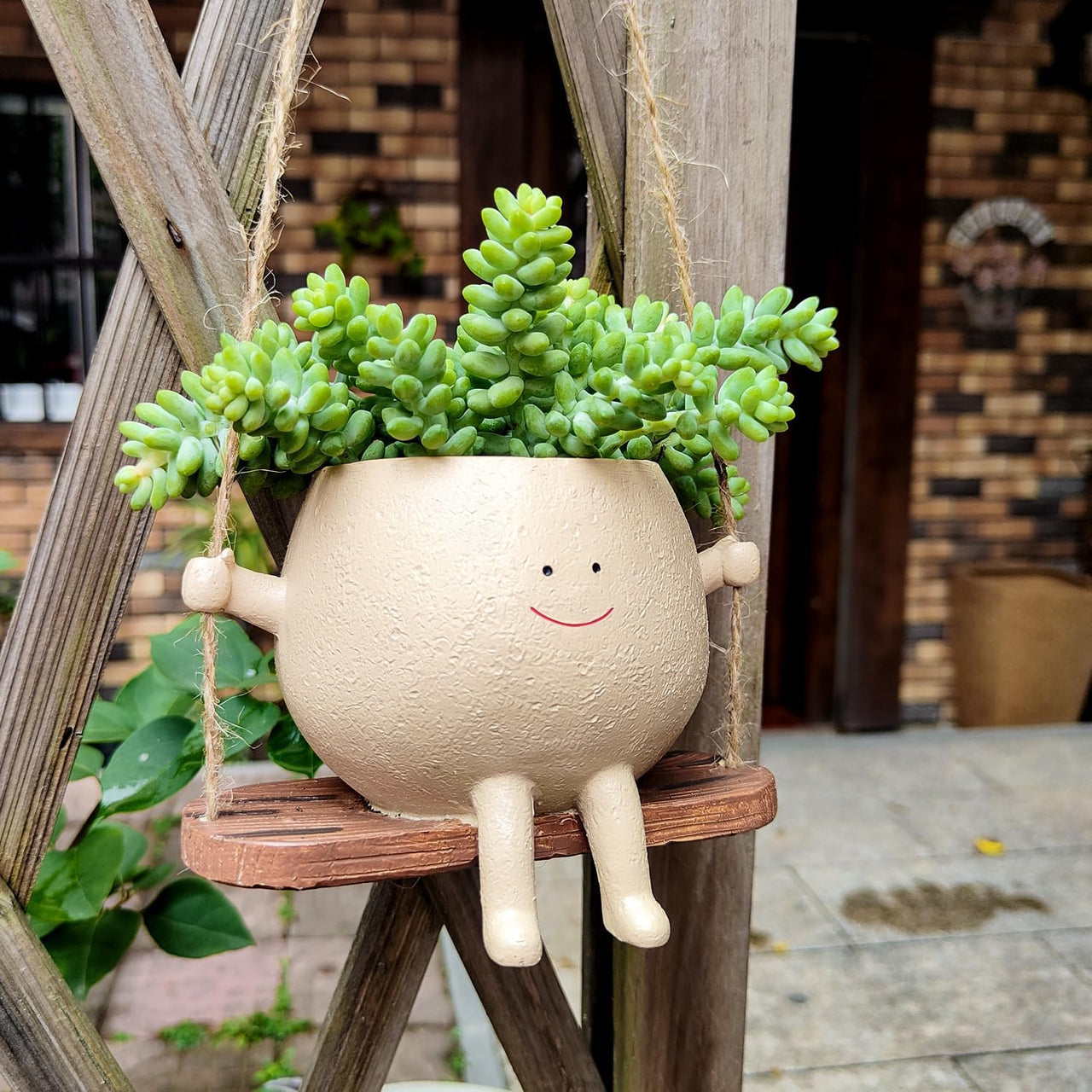 Happy Grin Ceramic Planter Pot