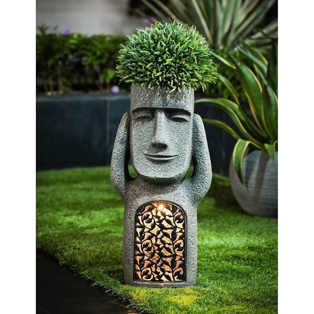 LuminaGarden LED | Artistic Garden Planter – Illuminate Your Outdoor Space