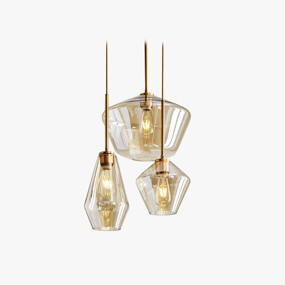 Junel | Diamond Glass Pendant Light