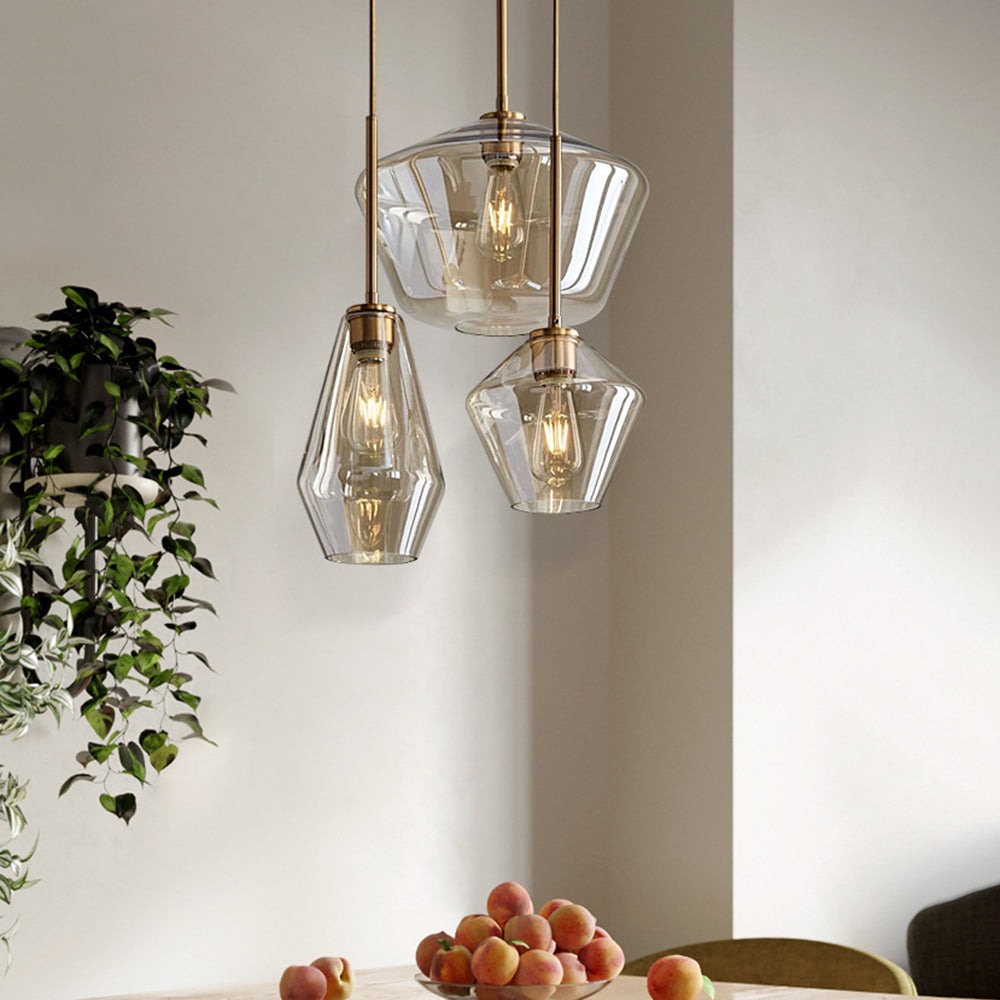Junel | Diamond Glass Pendant Light
