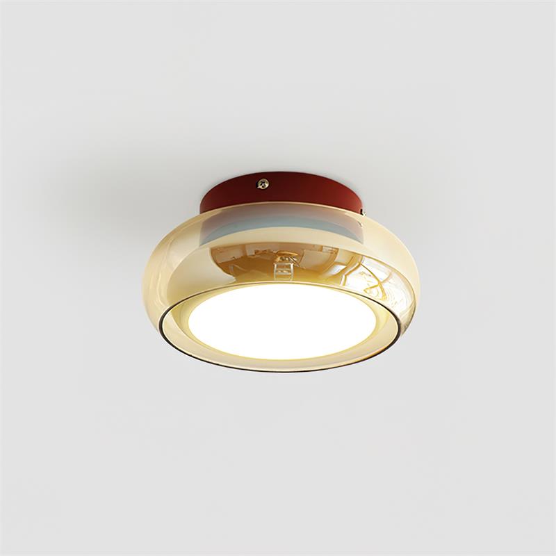Junora | Retro Glass Flush Mount Ceiling Light