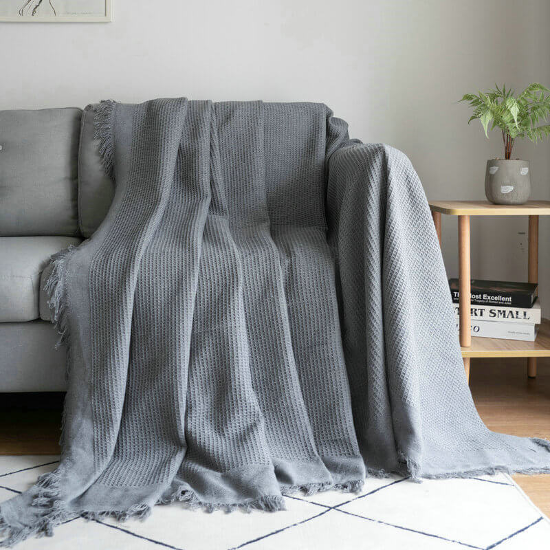 Knittora | Lightweight Soft Knitted Sofa Throw Blanket
