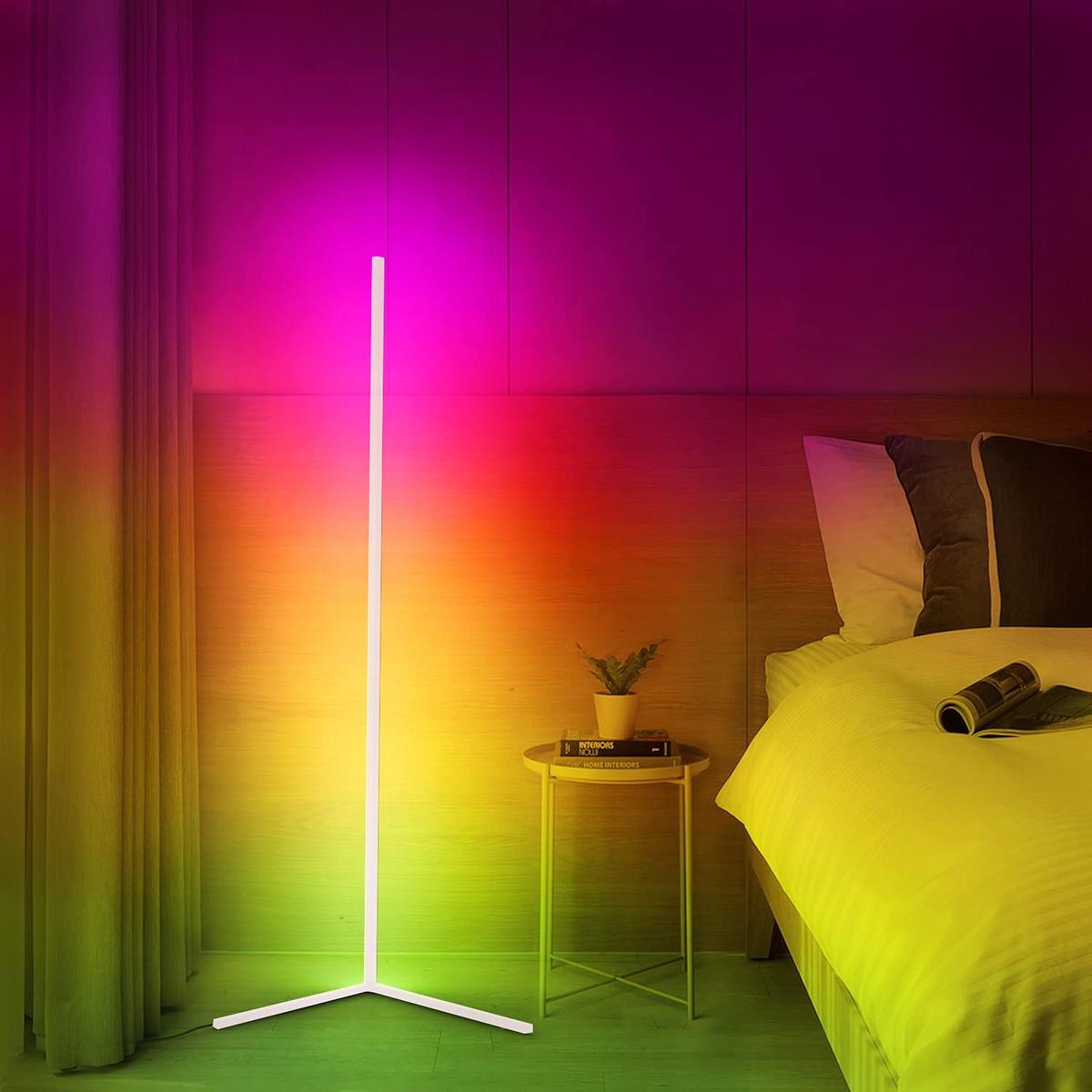 Lumirion | LED Corner Floor Lamp with Remote Control
