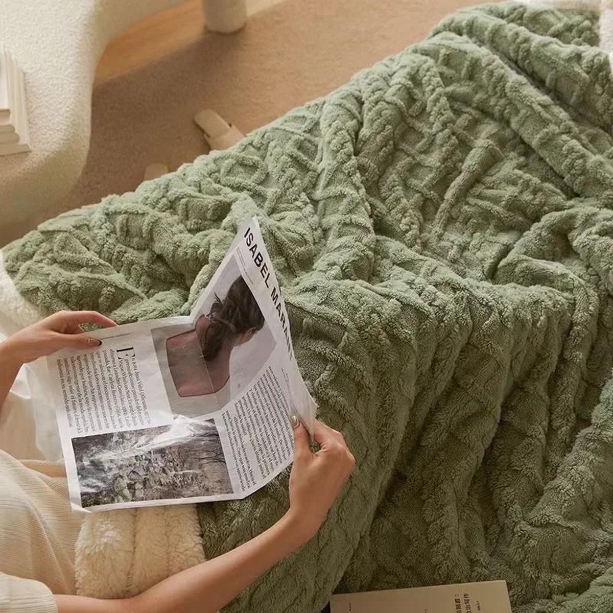 NordWool | Thick Winter Fleece Blanket, Machine Washable