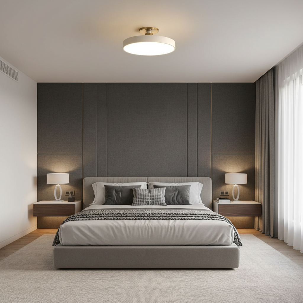 Nordic Round Led Ceiling Light | Modern Flush Mount Fixture