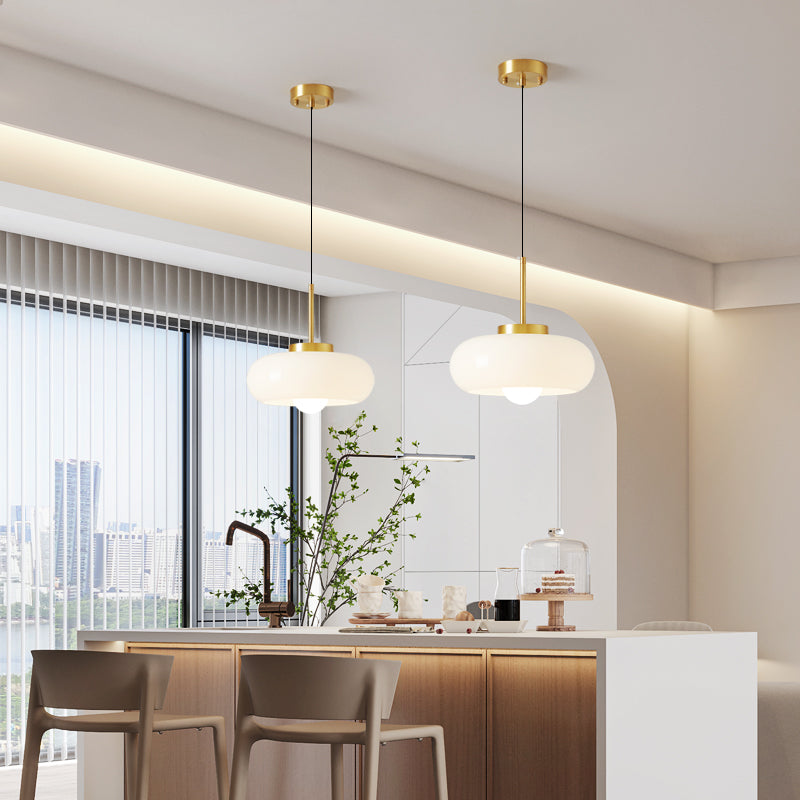Orla Modern Chandelier | Copper & Glass Ceiling Light