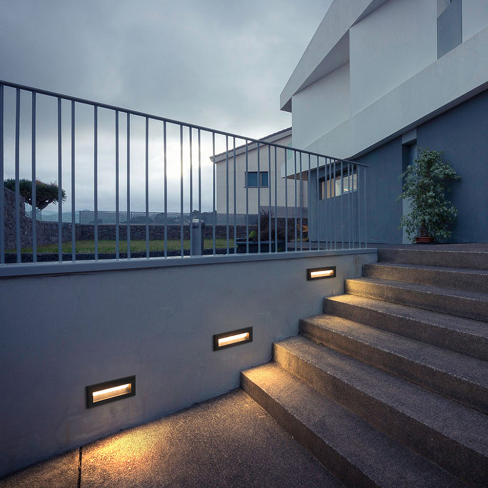 Rynex | Modern Metal Rectangular Outdoor Step Light