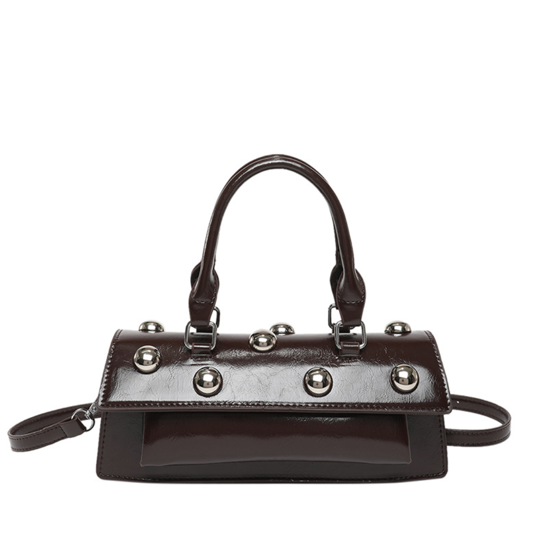 Sloanea | Studded Faux Leather Shoulder Bag