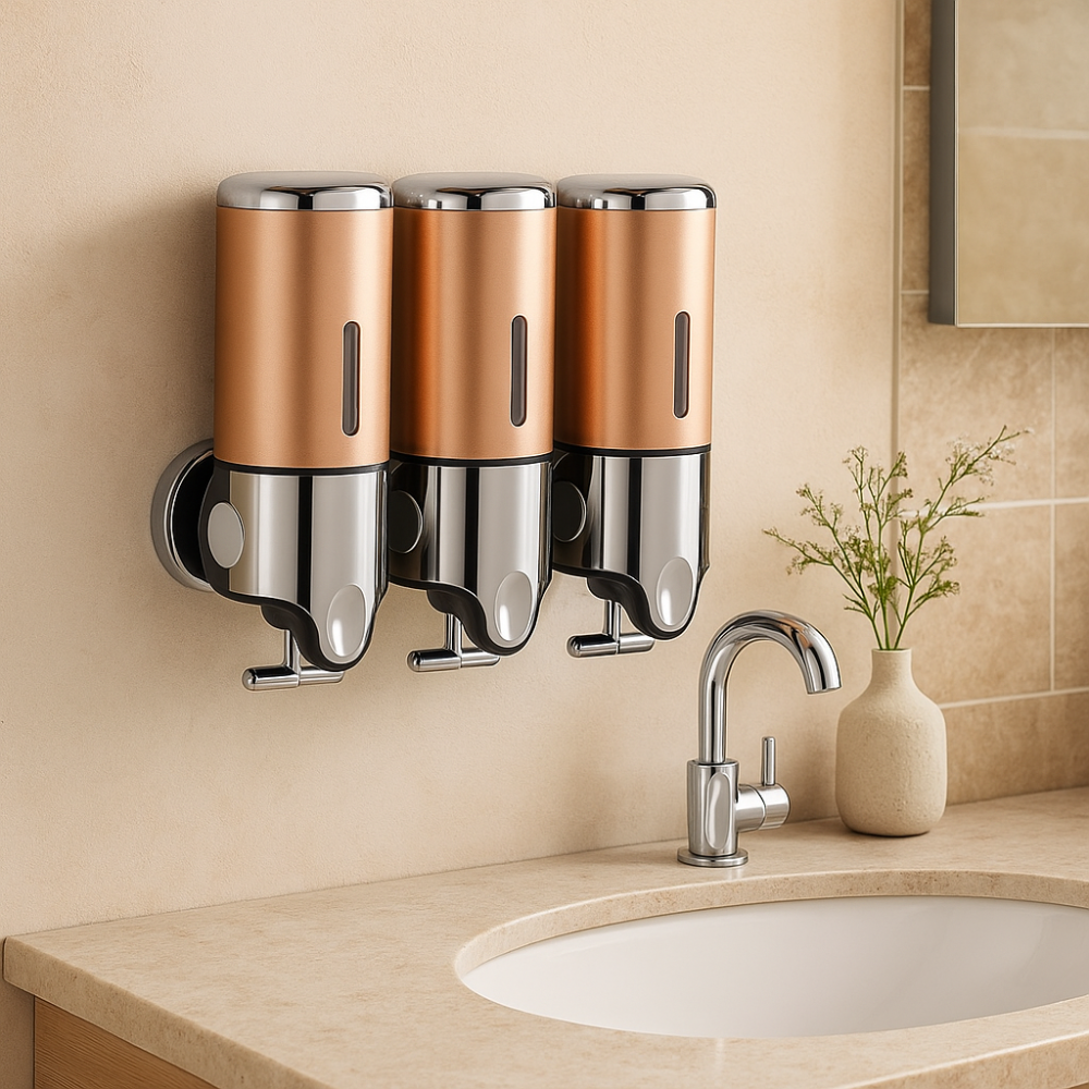 Soapelle | Minimalist Wall-Mounted Soap Dispenser Set