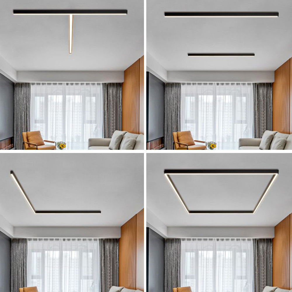 Solinor | Linear Black Ceiling / Wall Light