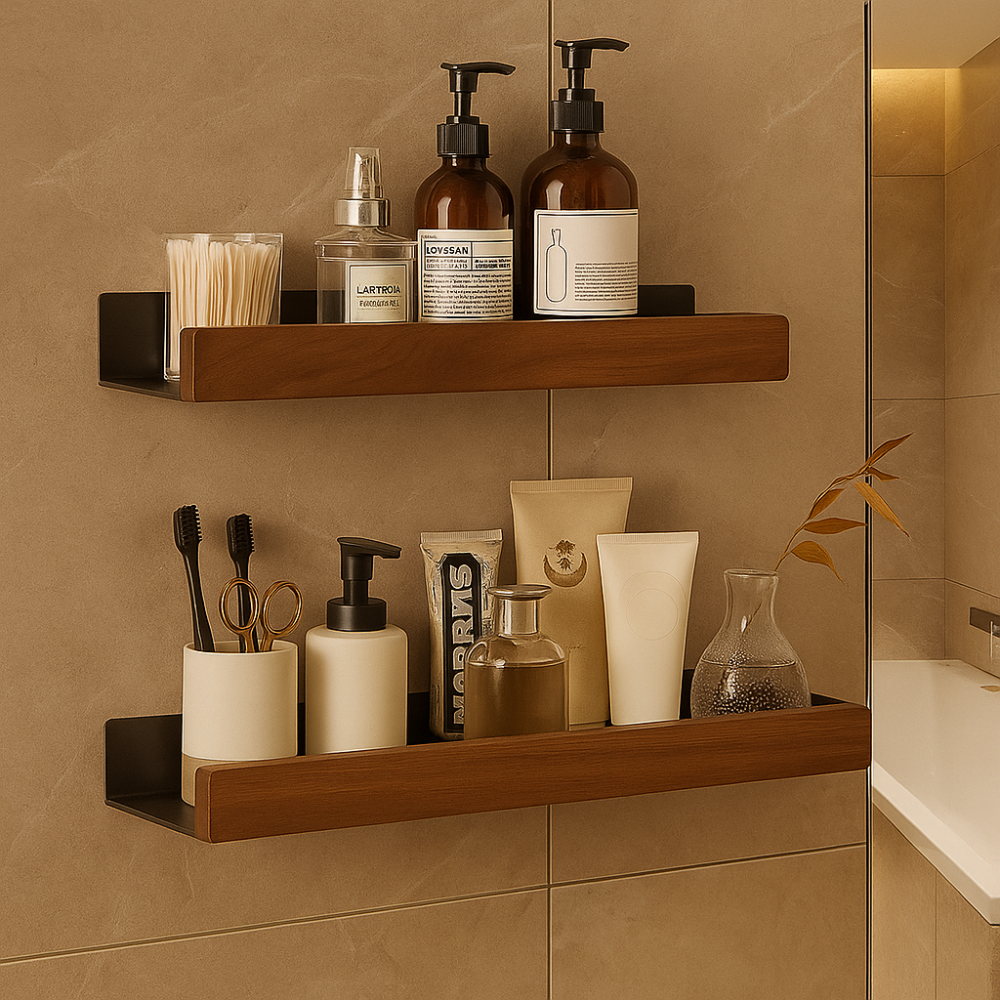 Storvia | Stylish Bathroom Storage Shelf Organizer