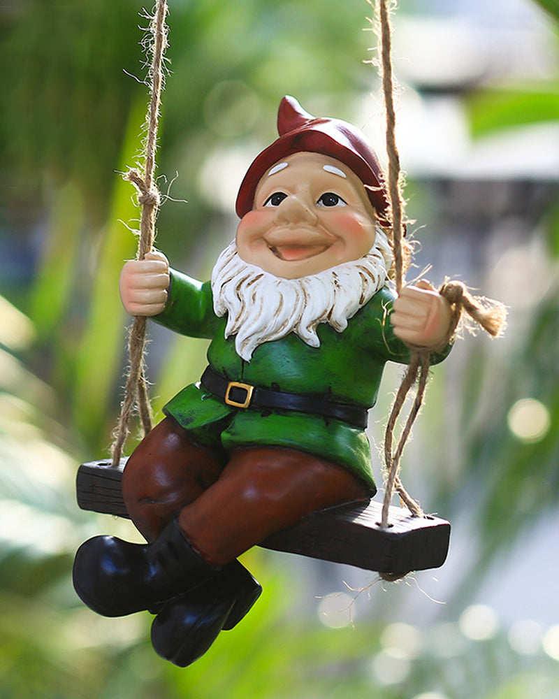 Swinging Bliss Garden Gnome