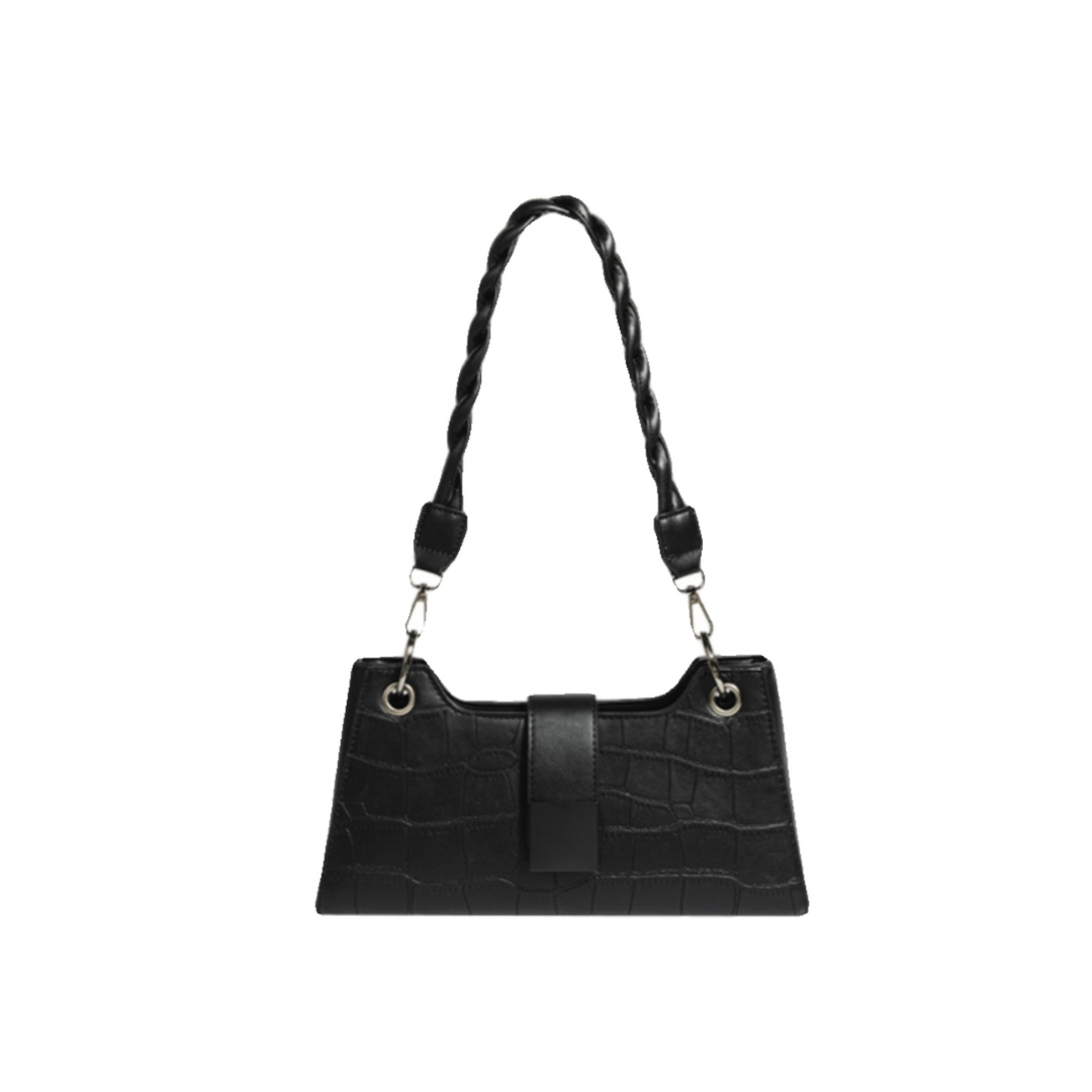 Theadora | Croc-Embossed Twist Bag
