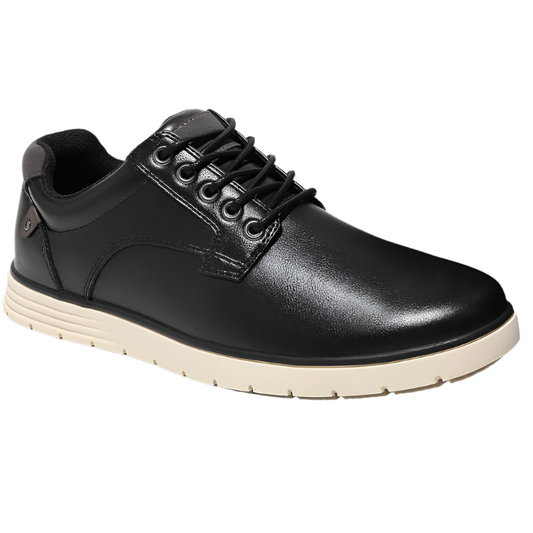 Stylish Lace-Up Sneakers for Men – Comfortable Black Oxfords for Business, Travel, and Everyday Wear