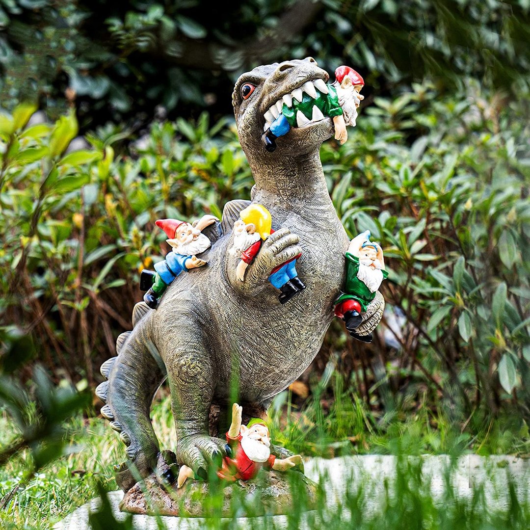Stoop Elf | Mischievous Cat Dinosaur Gnome Muncher Ornament